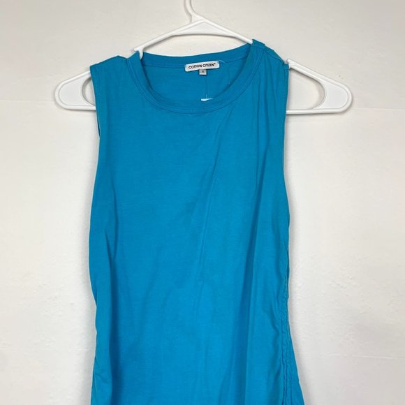 Cotton Citizen x Revolve Lisbon Mini Ruched Sleeveless Dress Marine Blue Small - Picture 5 of 10